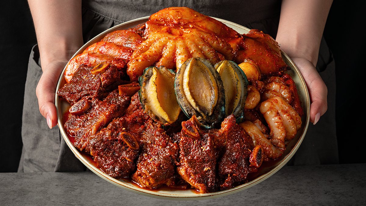 [仁川美食]海木亭鲍鱼海鲜排骨炖锅套餐！家中享受顶级滋补佳肴！