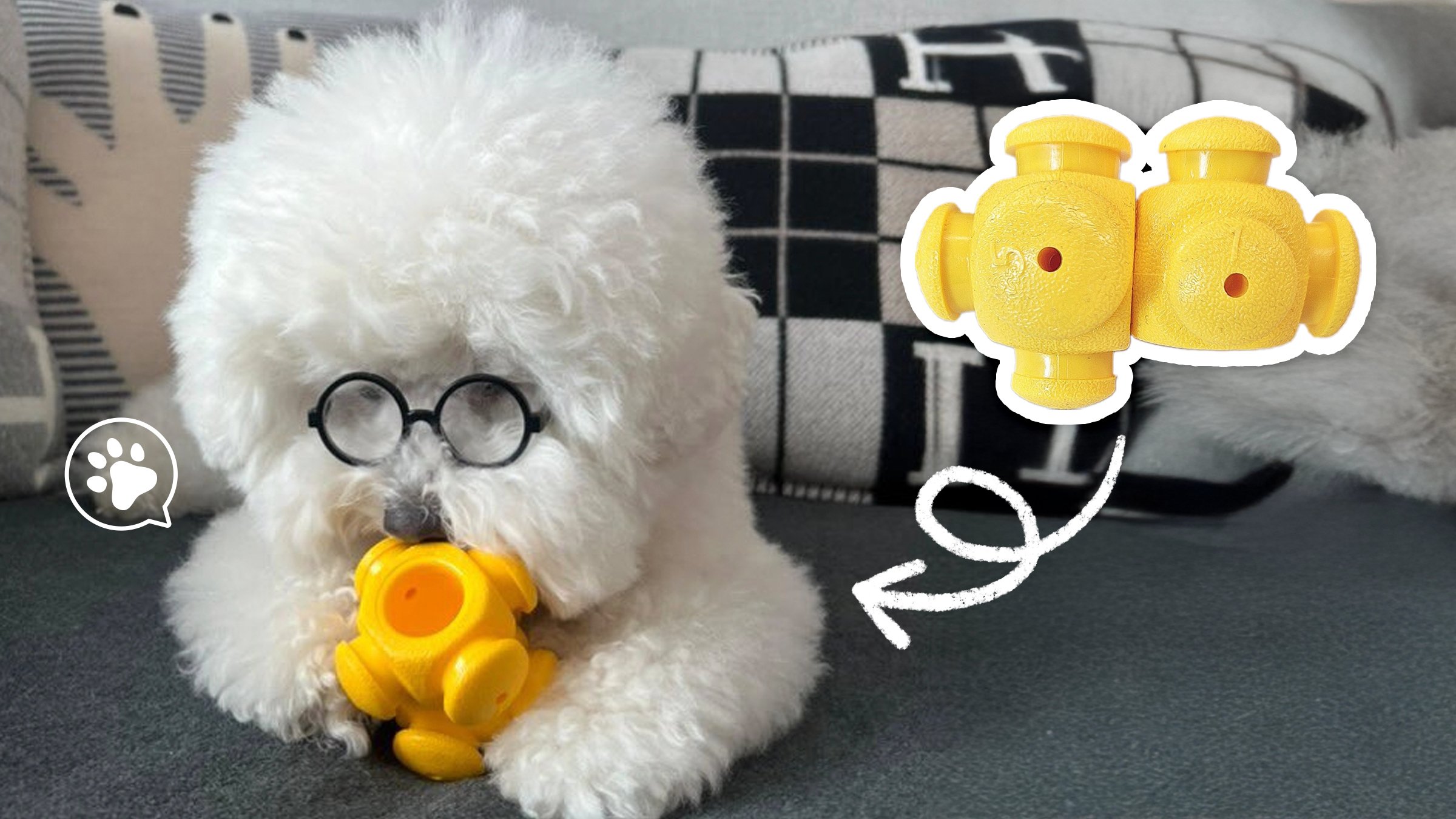 今.天.截.止ㅣ让狗狗玩累了安睡的拼图咬咬球