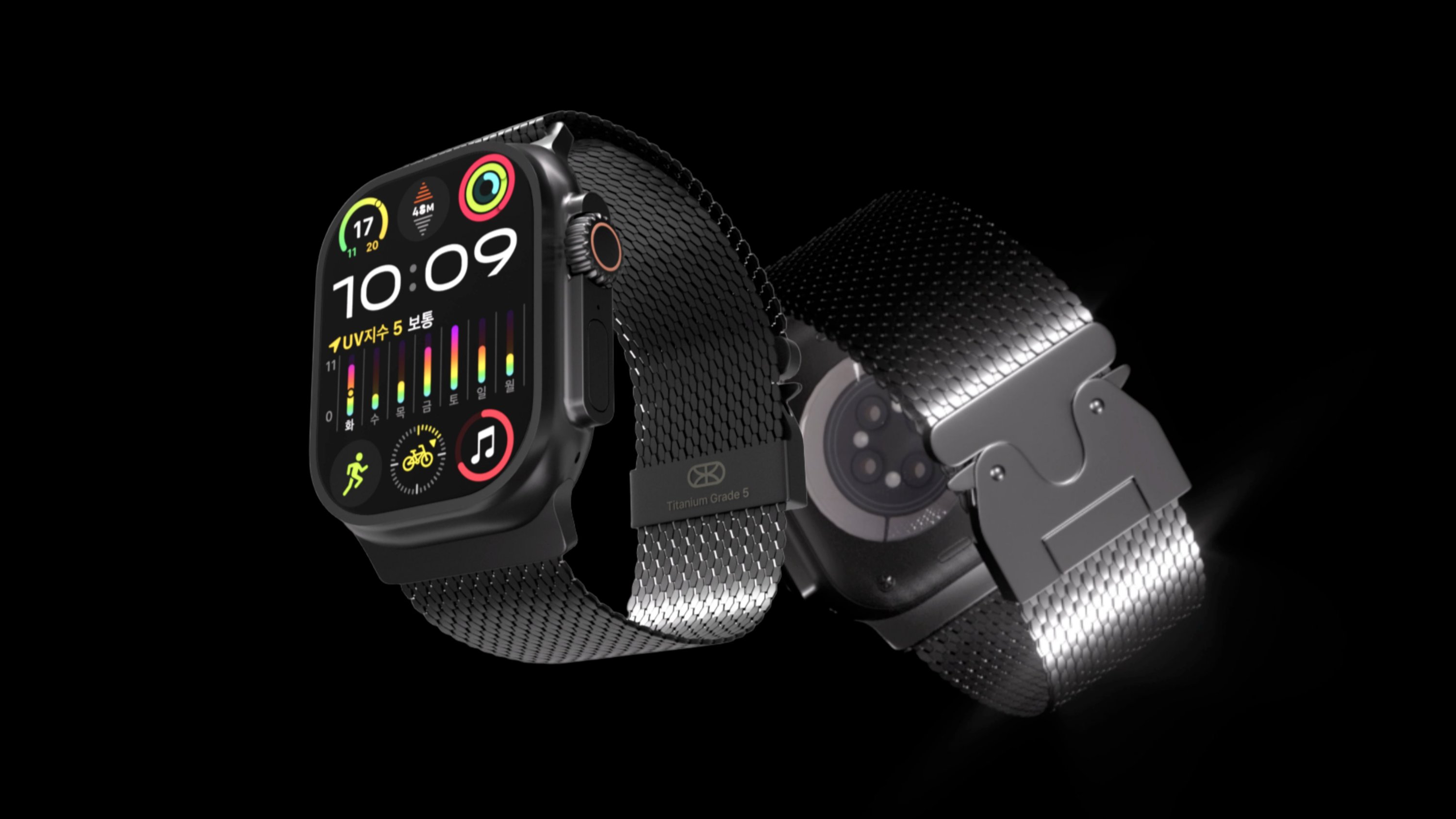 仅35克｜真实钛金属表带，舒适与尊贵兼得。