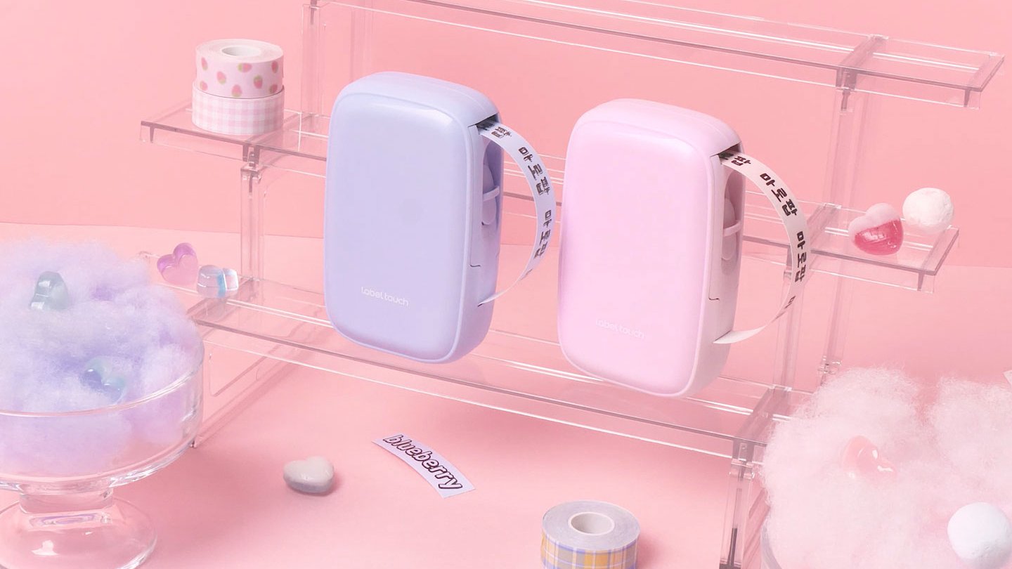 [ラベルプリンター]Cタイプ充電対応、アプリひとつで名札シール無限作成、片手サイズ