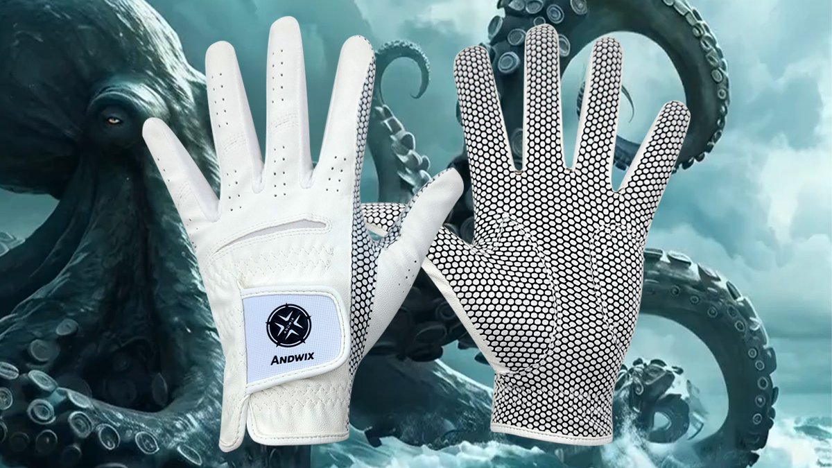 Grip that Clings Like Octopus Suckers – Polips Family Golf Gloves