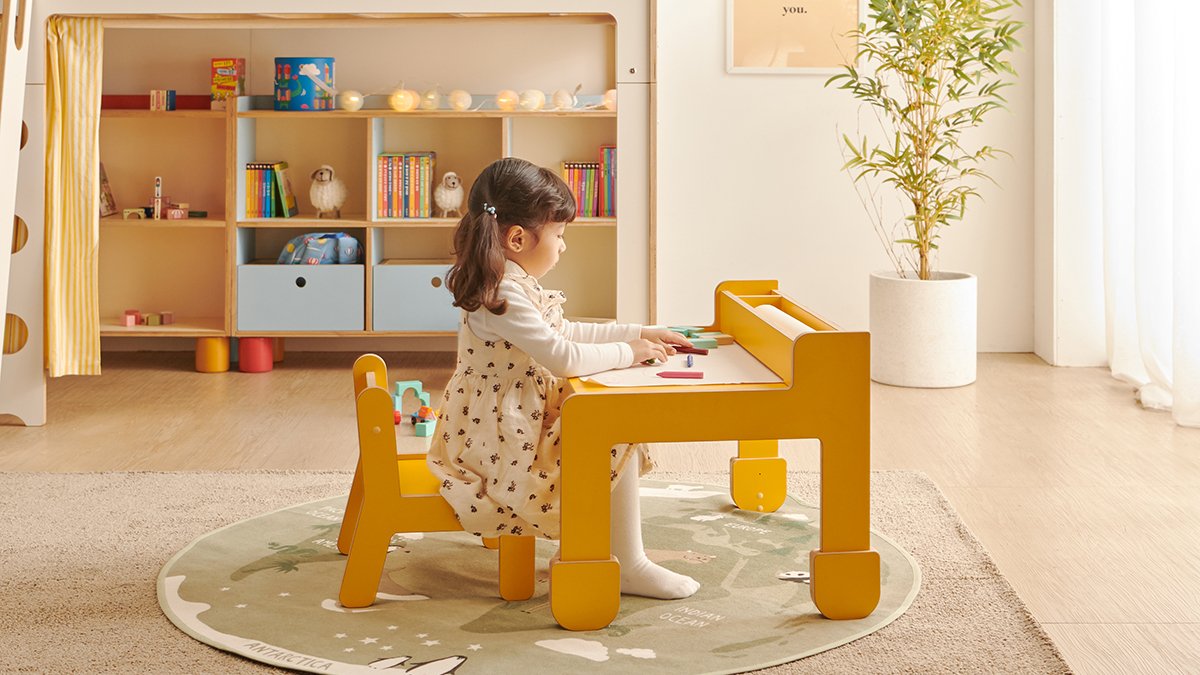 [国内手工制作] 可调节增高的“儿童美术书桌”，伴随宝宝从学步到小学！