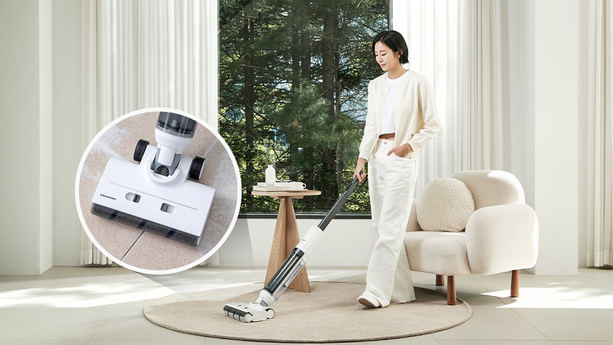 [一次搞定清洁！] 支持自助清洁+烘干功能的水拖把吸尘器
