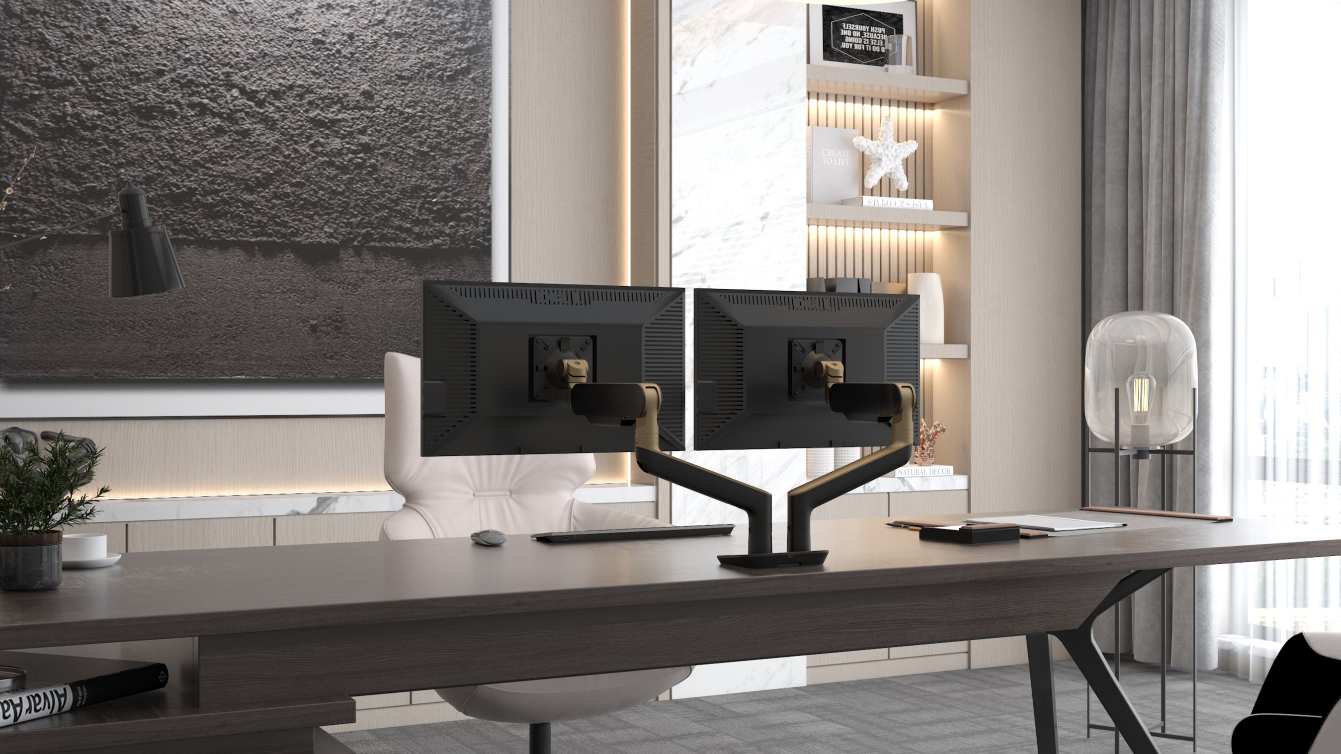 거치 그 이상의 가치, 바라만 봐도 프리미엄. 라이징 모니터암