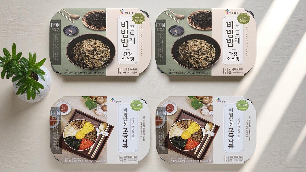 便捷一餐，国产山菜制成的蕨菜拌饭2包 山菜拼盘2包 共4包