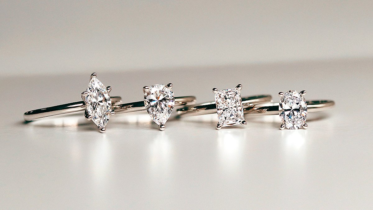 累计19亿｜IGI 1克拉 实验室培育钻石 异形切割戒指合集 <基础爪镶>