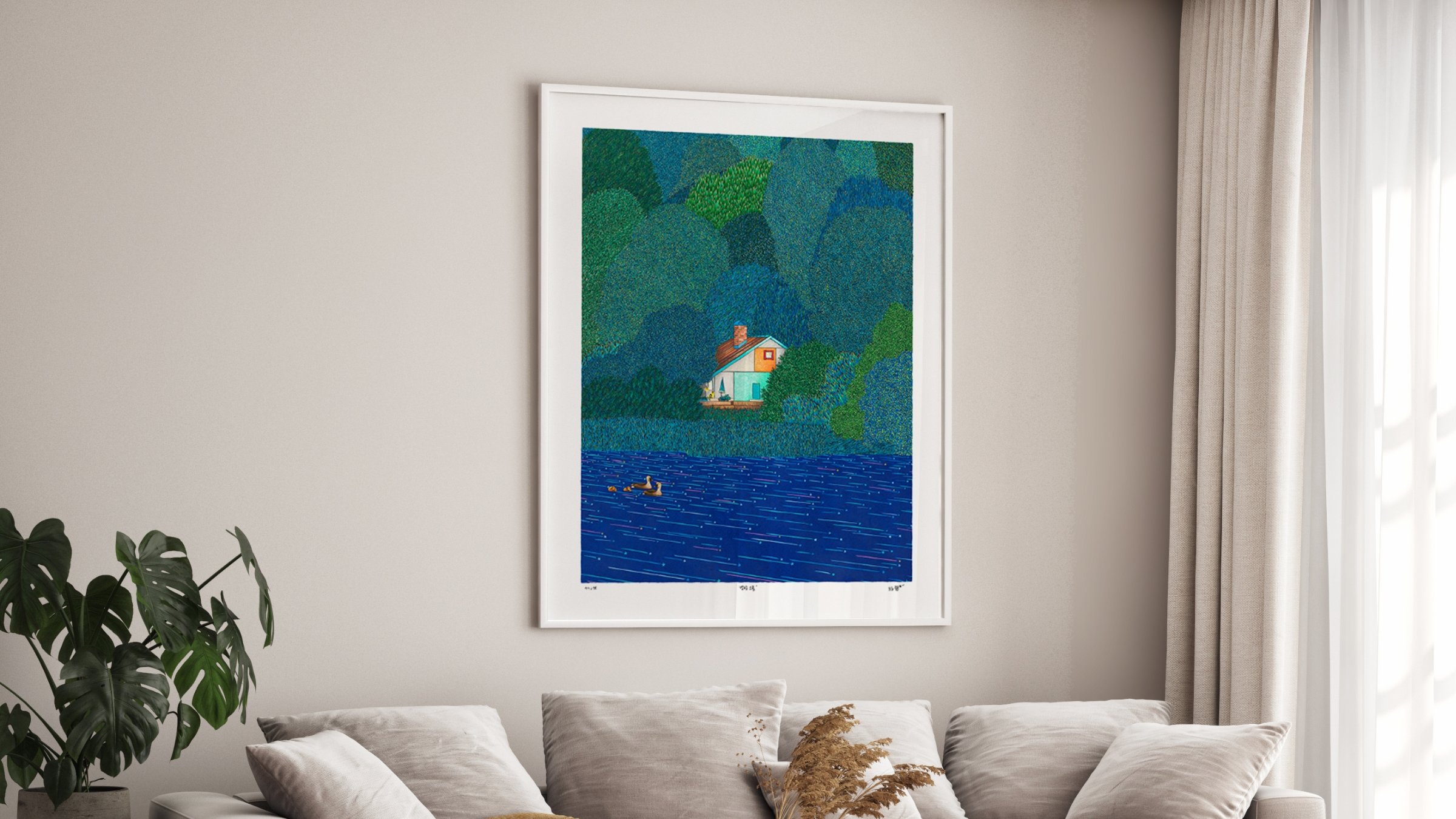 [주문제작] 마음의 집, 이보윤 작가의 행복과 위로가 담긴 작품!