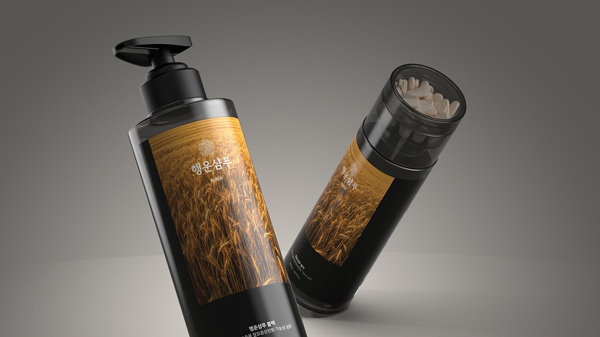 今まで見たことのない一粒で髪を洗う脱毛シャンプー、幸運シャンプー ブラック