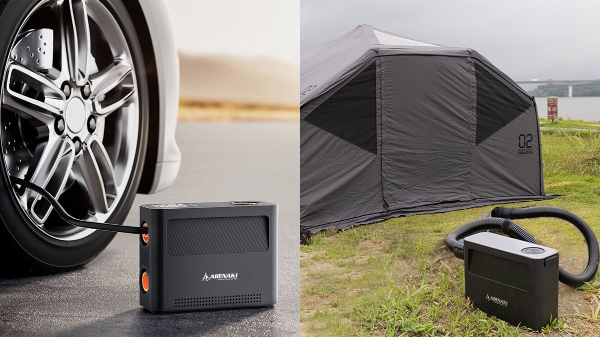 阿贝纳奇无线充气泵 便携式电动充气机，适用气帐篷、充气垫和轮胎