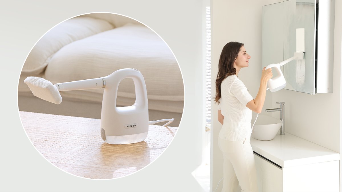 99.9% perfect sterilization with water alone! Ultra-powerful, ultra-high-temperature sterilizing steam cleaner.