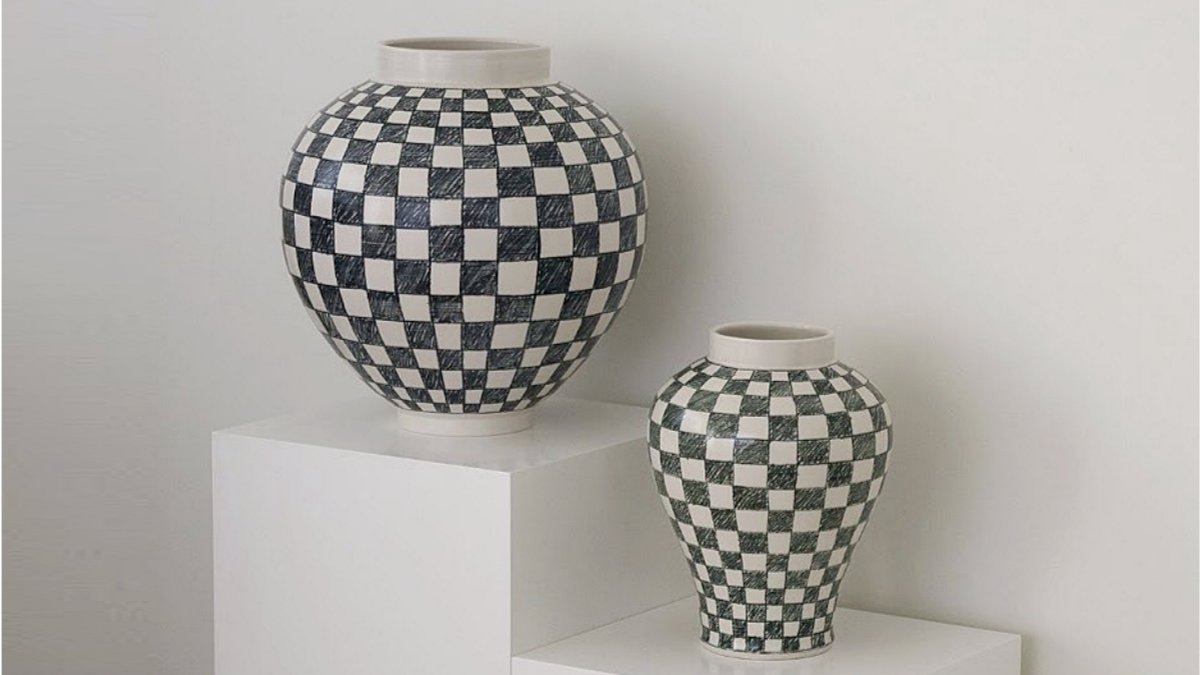 蜡笔绘制的月亮，棋盘格月壶 | 仅限Wadiz