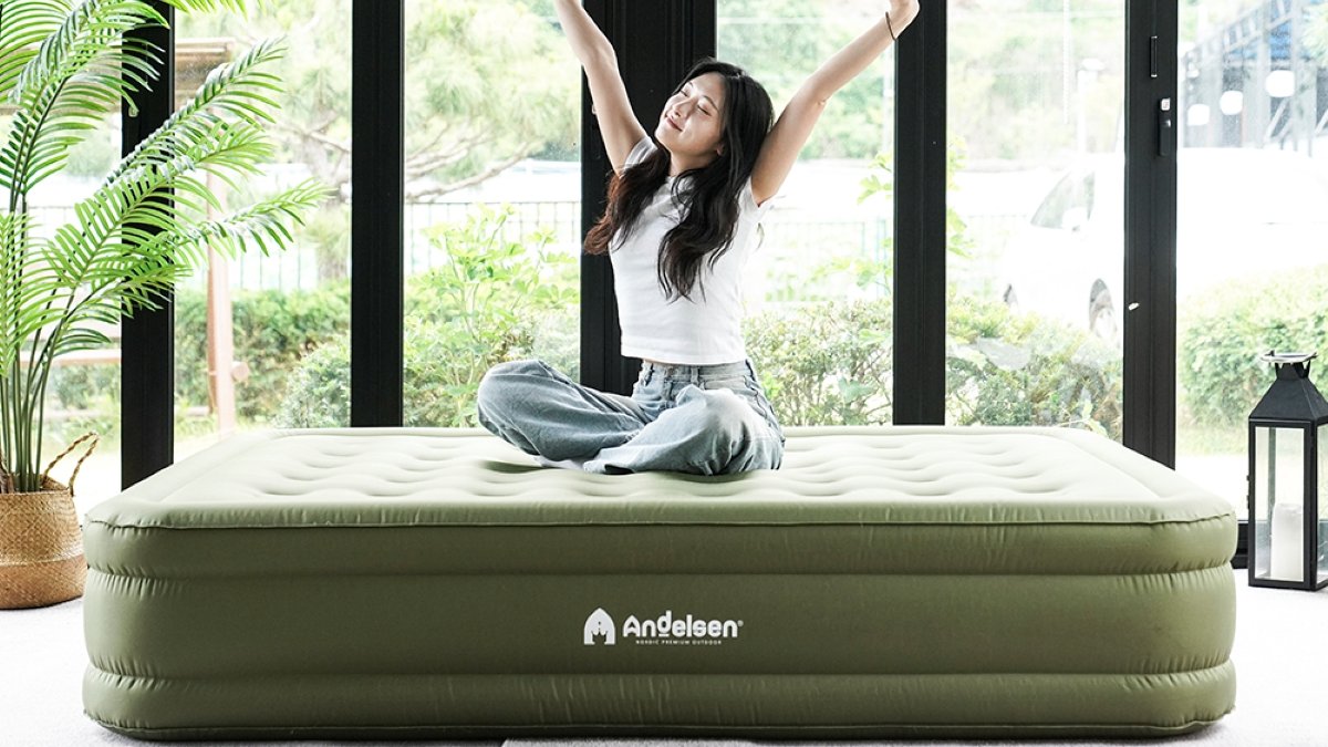 [不晃动，更舒适] 顶级一键式自动充气床垫，仅需9万韩元起！