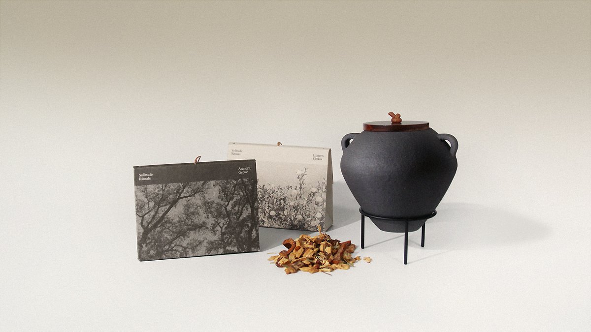 <Ritual fragrance, dry herb sachet & potpourri pot> embodying the primitive aesthetics of Korea