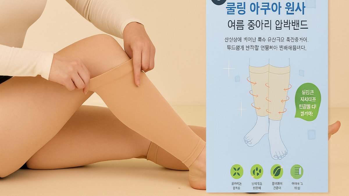 [쿨썸머케어 앵콜!] 냉찜짐 쿨링 압박으로 다리 붓기 완전 해결