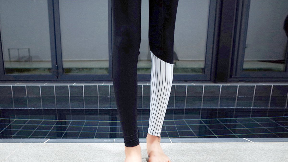 [第三次加演] 从水上运动到日常生活，采用高端防晒面料的水色拼接紧身裤