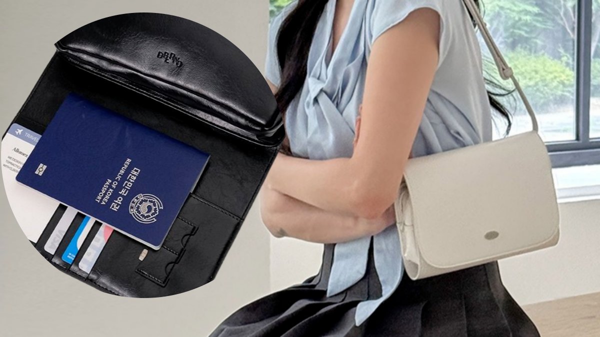 [3컬러] 여권부터 유심칩까지 수납력 최강! RFID 보안까지 패스포트백