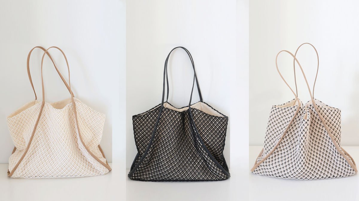 A sophisticated and practical net shopper bag project by a designer from a global brand.