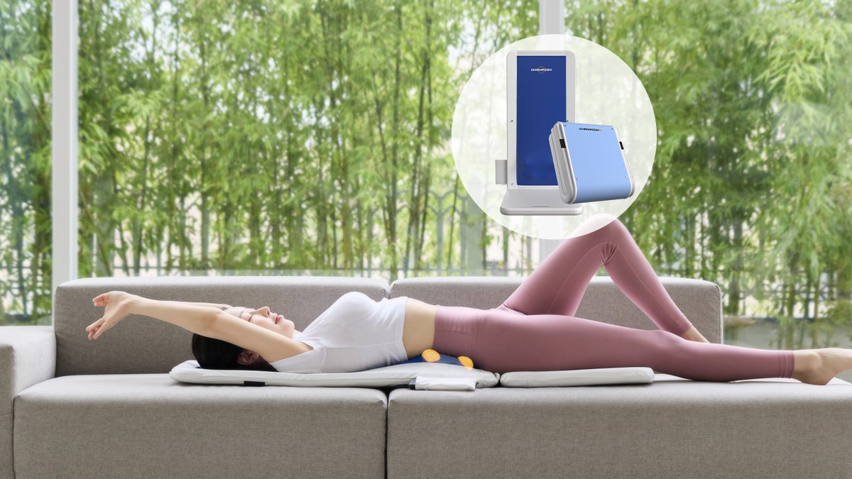 [Champion Massage Mat] Just lie down. I'll turn it into a massage chair for you.
