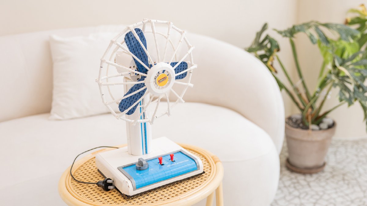 [科学箱の復活！] 実際に動く「レトロ扇風機」テクニックブロック