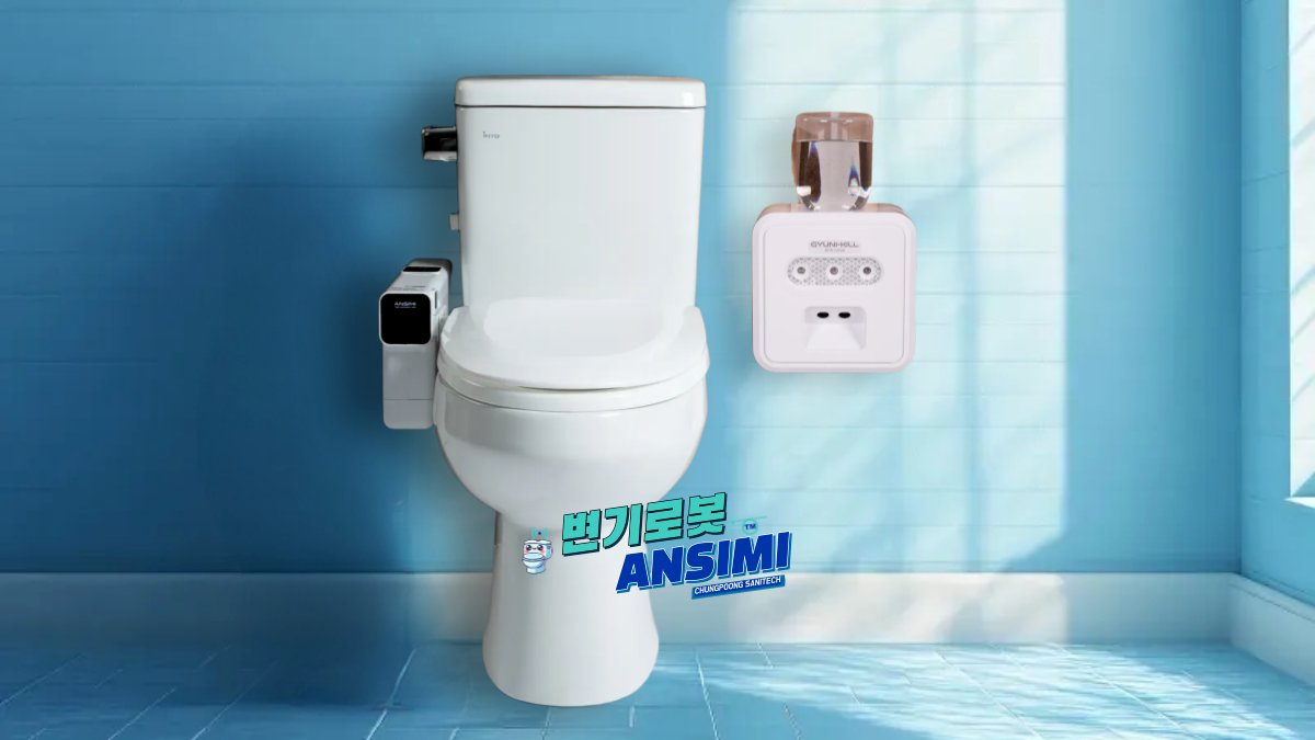 Automatic closing and flushing toilet robot Ansimi Premium