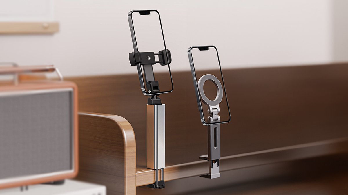 [单手可握的便携自拍杆]只要有小缝隙，随时随地都能用！