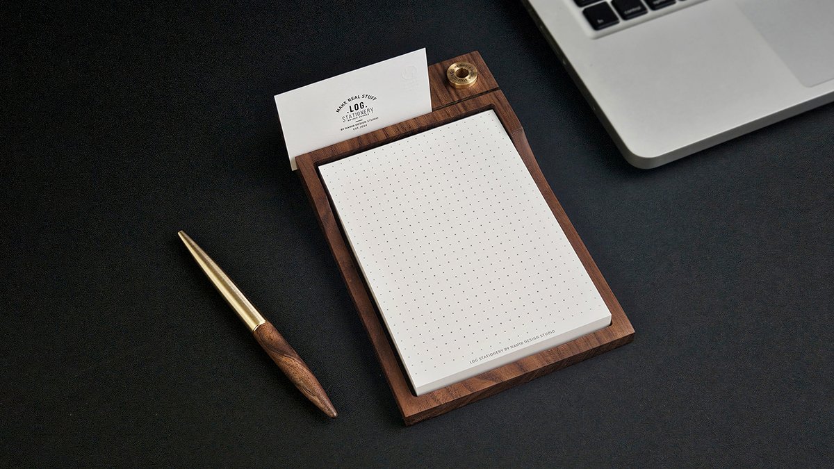 匠人手作的精品书桌用品 [便签本&圆珠笔套装]