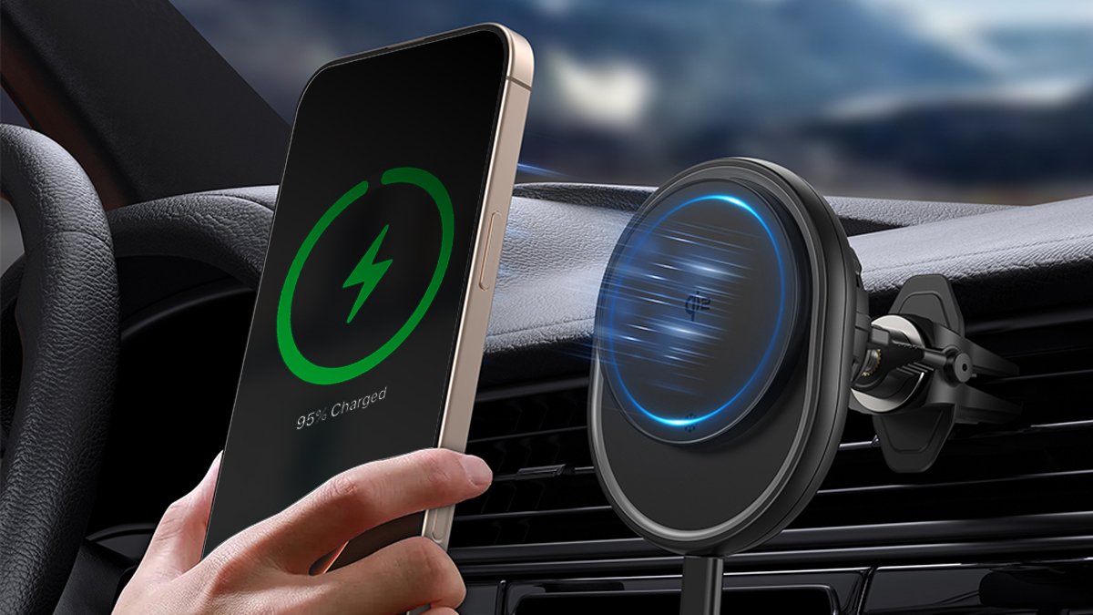 [车载手机支架]强力磁吸！Qi2认证无线充电器