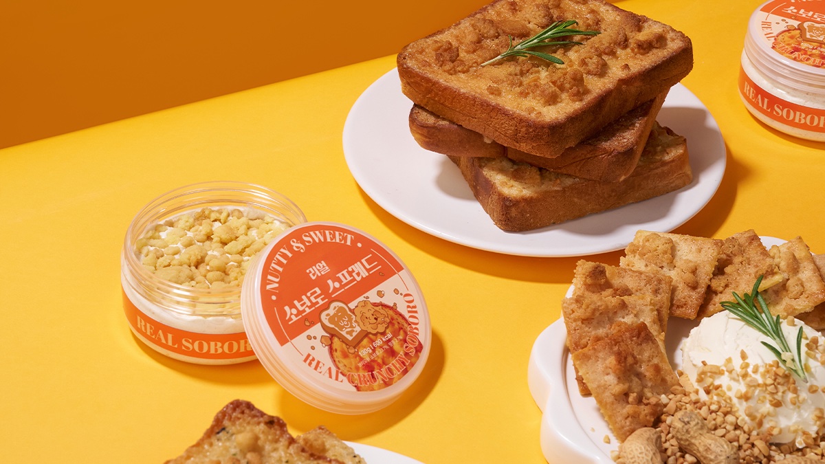 Nongshim Taegyeong x Doje Bread Collaboration | Crispy Soboro Top Only!  Real Soboro Spread