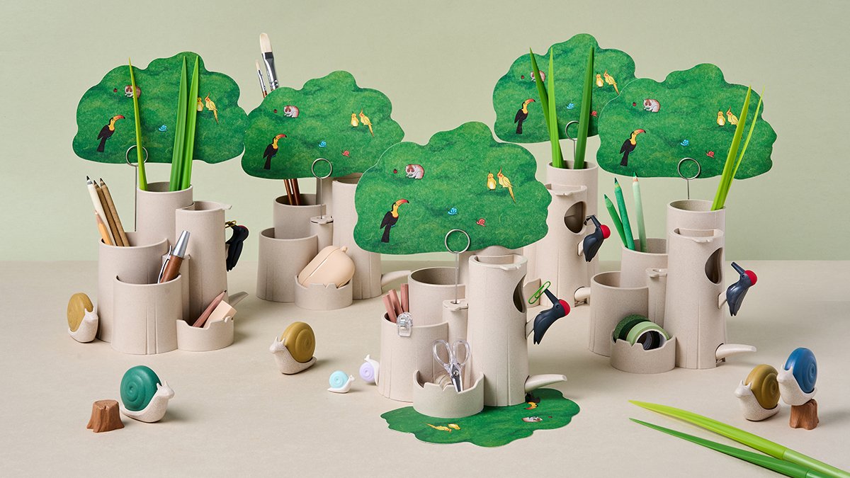 啄木鸟的森林，可爱又聪明的笔筒