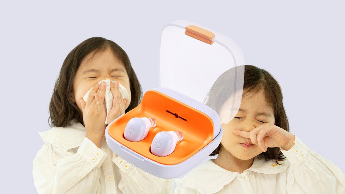 更小巧，配备UV充电器的鼻炎改善医疗器械NoseBud