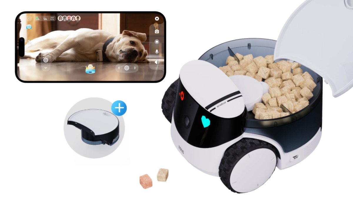 AI罗拉宠物智能自动喂食器 伴侣机器人 宠物摄像头｜狗狗猫咪远程监控