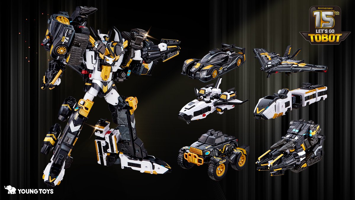 [Ends Tonight] Limited Edition Korea’s Iconic Transforming Robot Tobot | MasterV Black Edition