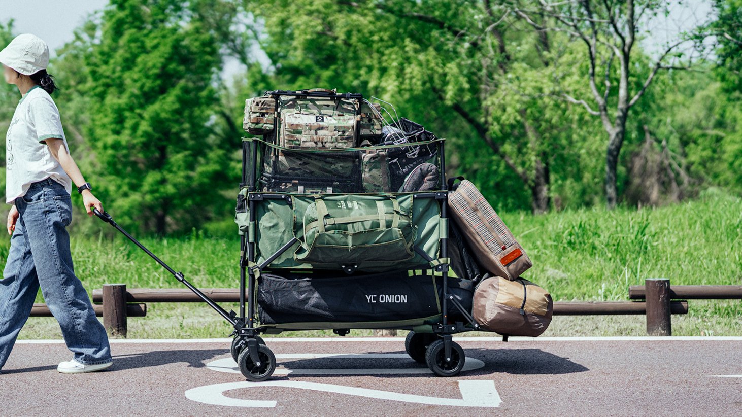 [국내 첫 공개] 3단 웨건. 캠핑 짐 한번에 옮기세요｜4세대 캠핑웨건