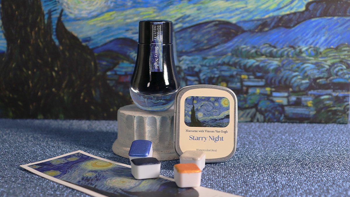 阳光翩跹的昼与星光流淌的夜，梵高的颜料&墨水&素描纸套装