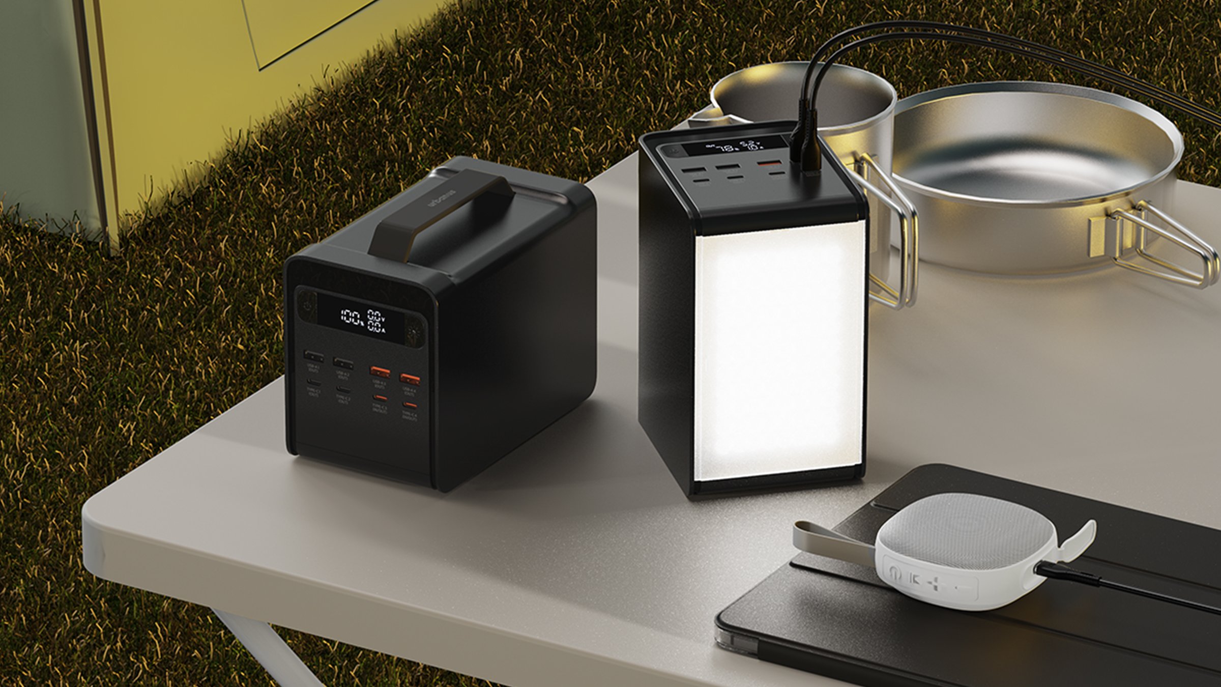 [僵尸容量]65W超快充大容量8万·10万LED手电筒移动电源