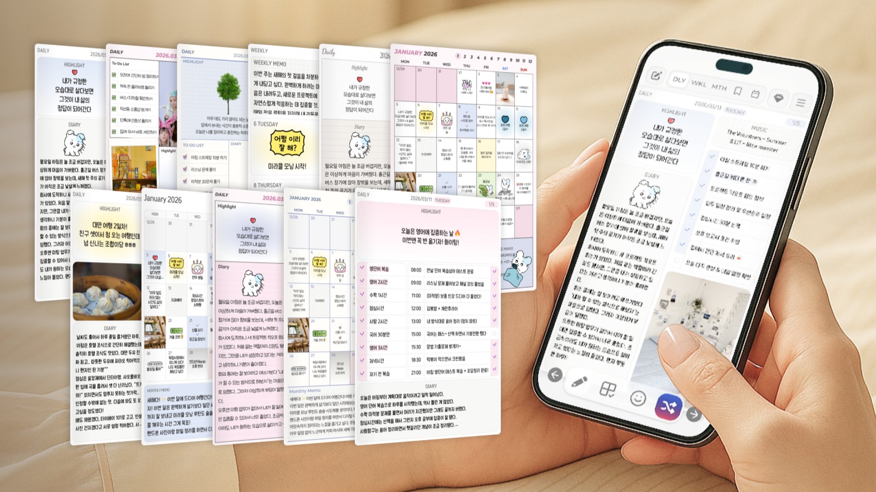 [独家首发]让记录变得像游戏般有趣的日记APP《새나노트》
