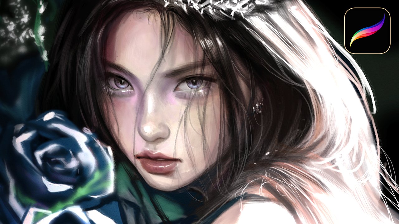 화실을 패드에 담다. 몽그림 드로잉 브러시