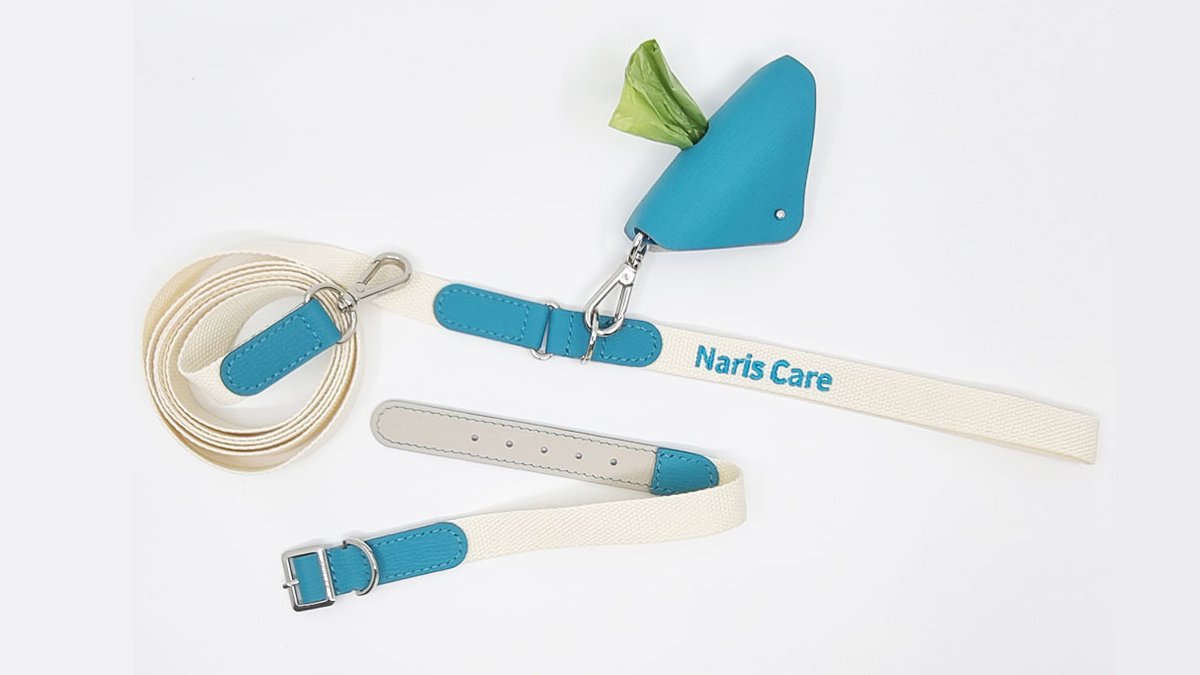 以天然皮革细节打造的精品散步套装