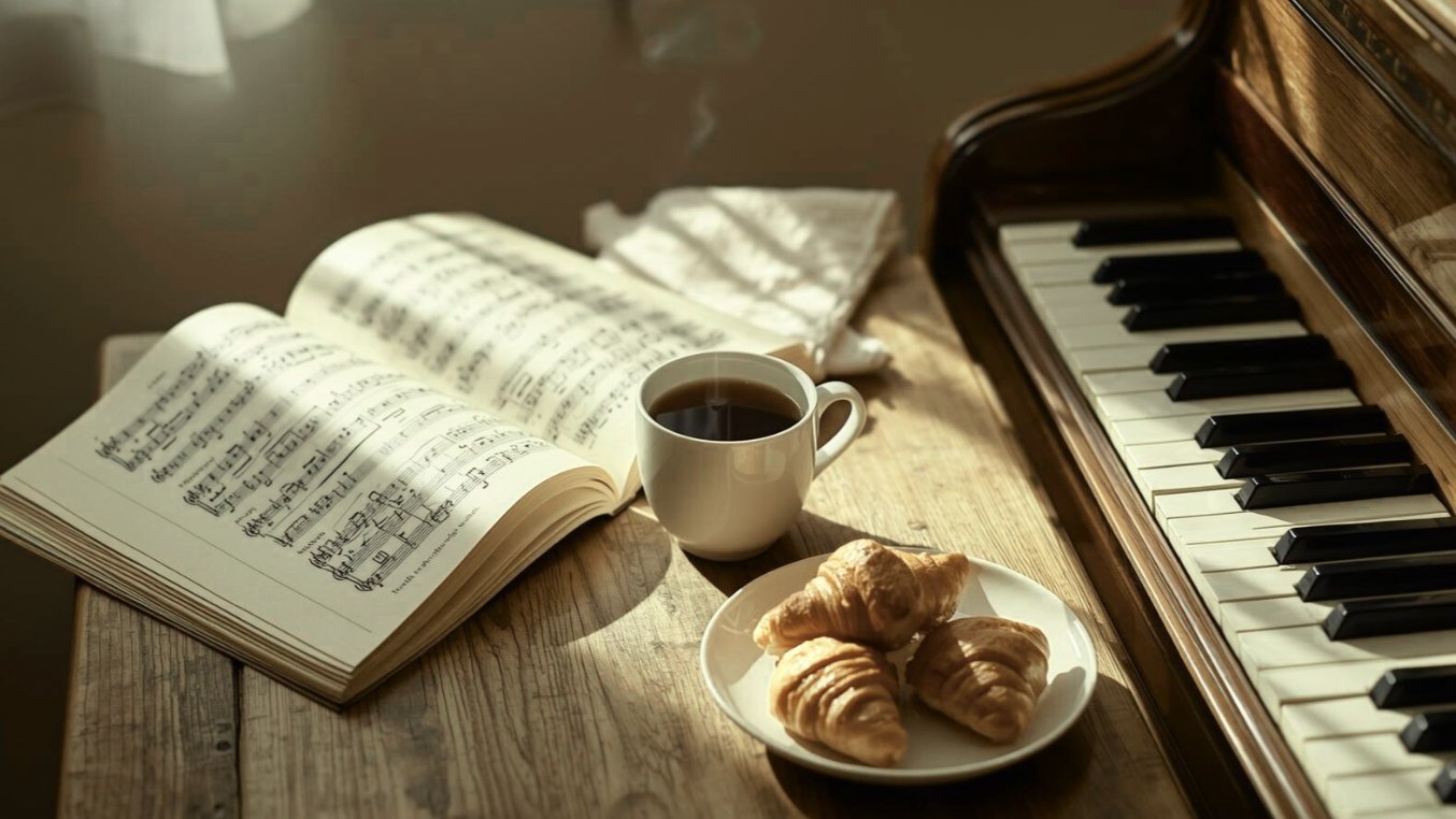 〈音楽が留まった場所〉ブランチテーブルに流れるピアノの物語