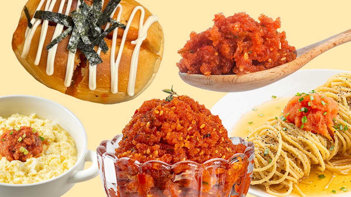 [No recipe needed just mix.] One spoonful to perfect spicy pollock roe pasta and salt bread!