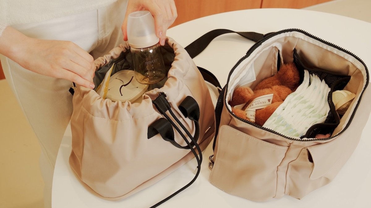 [구매인증이벤트] 보냉 기능+물티슈포켓 상하분리형 기저귀 가방 '듀오백'