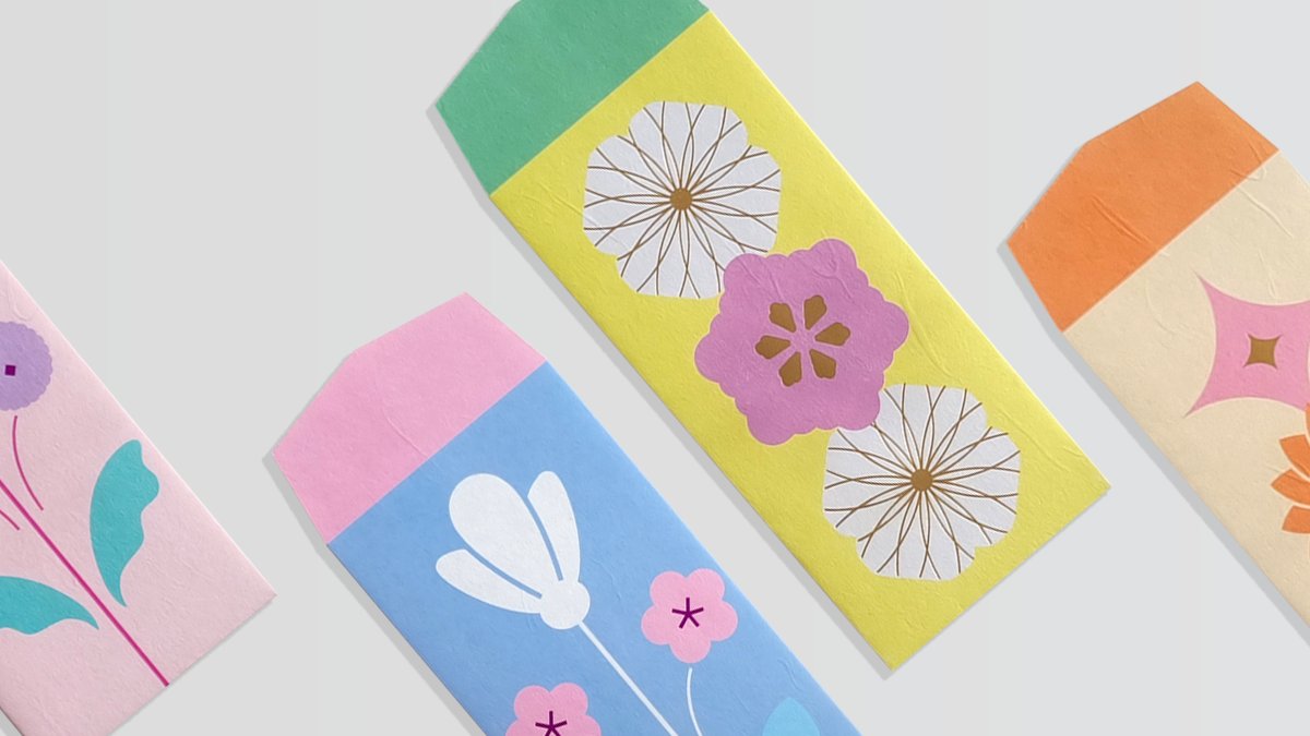 [Ceremony Envelope] A Modern Take on Traditional Korean Patterns Traditional Pattern Ceremony Envelope Set from Korea