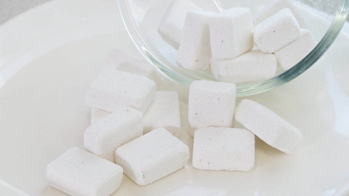 수세미 없이 설거지 끝! 신개념 고체주방세제