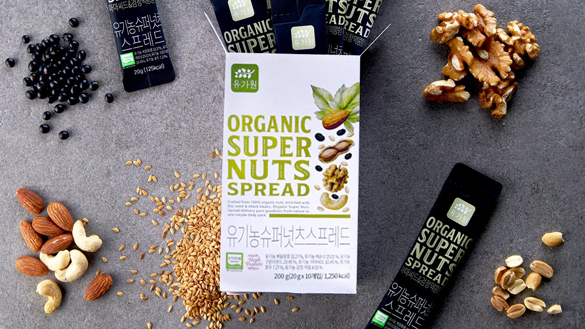 [100% 유기농 스프레드] 아몬드, 호두, 캐슈, 땅콩에 씨드&콩까지!