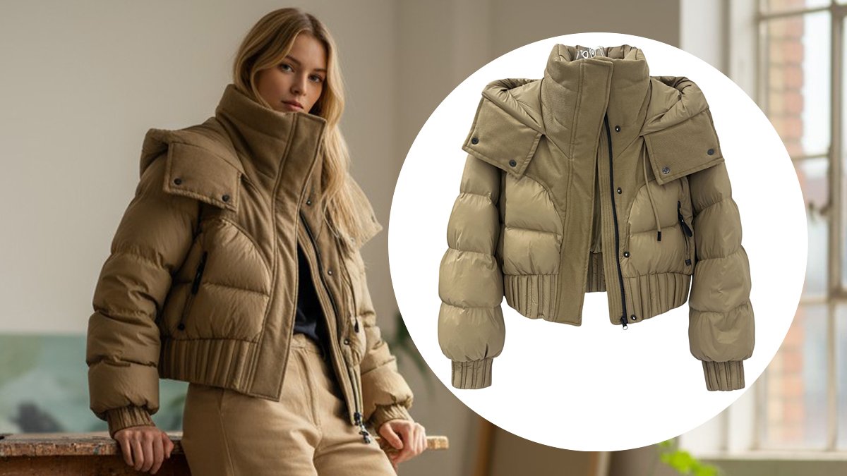 [2次アンコール]ダウンとツートーン配色、アーキデザインが生み出すハイエンド配色クロップドパディング