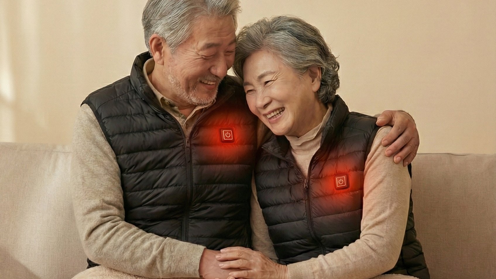 [1+1 이벤트] 부모님 체온을 지키는 현실적인 '효도 선물', 온열조끼