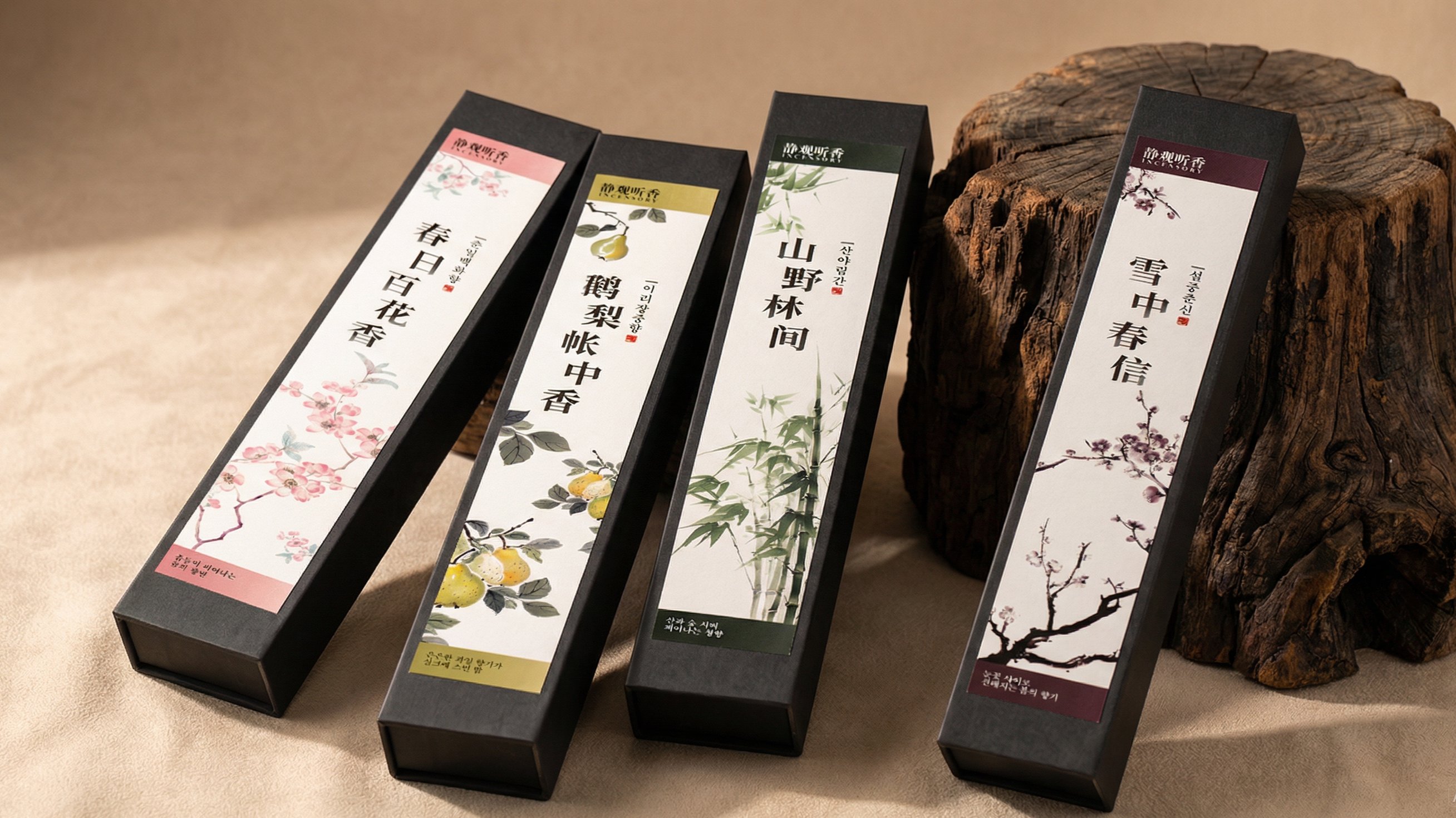 匠の技が光る｜新年を彩る四季の線香ギフト