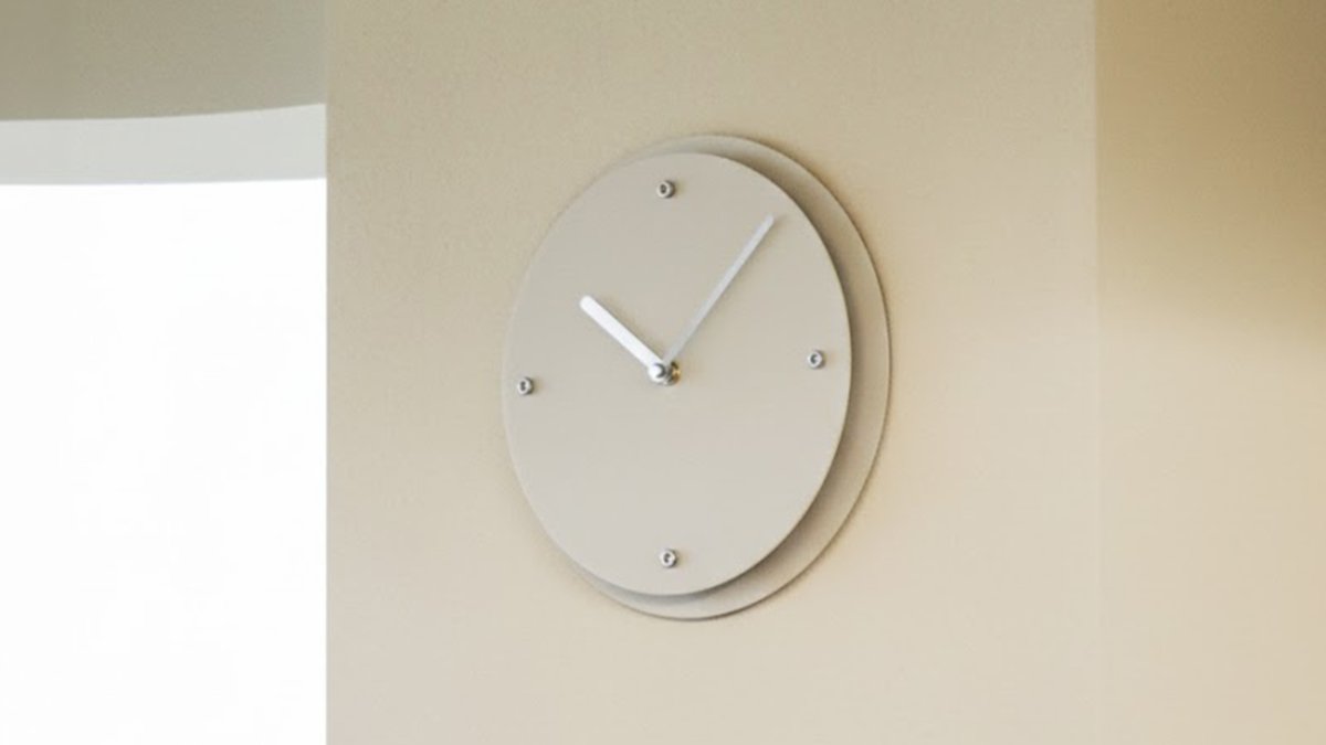 [静音金属挂钟] 消除视觉噪音的艺术挂钟 Arvo
