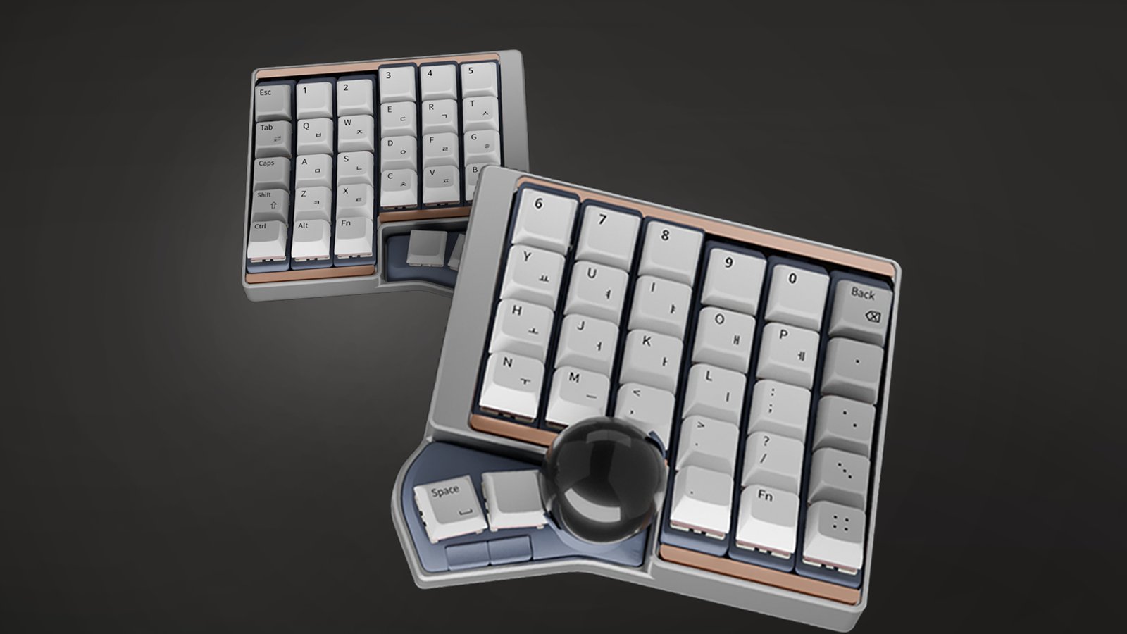 [约10万韩元]专属定制无线人体工学键盘，完美贴合您的双手