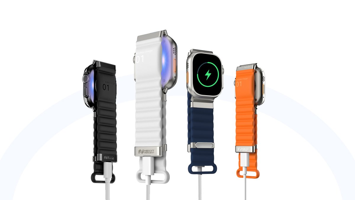 解决充电烦恼的Apple Watch表带！告别专用充电器，四色可选